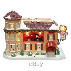 Elvis Presley Heartbreak Hotel Christmas Village LED Illuminated & Musical House