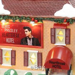 Elvis Presley Heartbreak Hotel Christmas Village LED Illuminated & Musical House