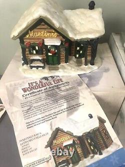 Enesco It's A Wonderful Life Christmas Village ALL FOUR SERIES 1 BUILDINGS