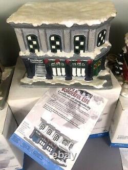 Enesco It's A Wonderful Life Christmas Village ALL FOUR SERIES 1 BUILDINGS