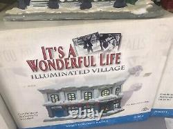 Enesco It's A Wonderful Life Christmas Village ALL FOUR SERIES 1 BUILDINGS