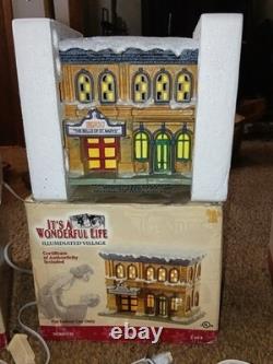 Enesco It's A Wonderful Life Christmas Village series 1 & 2. All main buildings