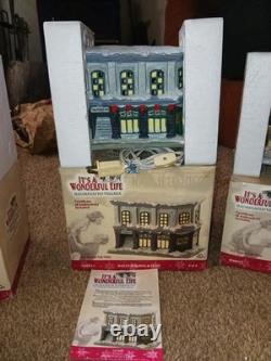 Enesco It's A Wonderful Life Christmas Village series 1 & 2. All main buildings