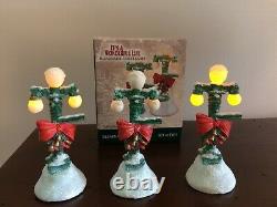 Enesco It's A Wonderful Life Illuminated Street Lamp 3 Lamps Pre-Owned