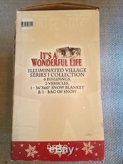 Enesco It's A Wonderful Life Illuminated Village Series 1 Collection 4 Buildings