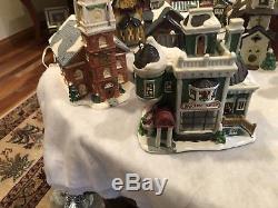 Entire Complete Ceramic Christmas/Holiday/Winter Village Display
