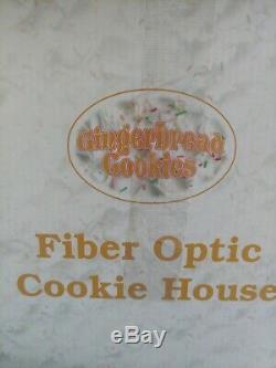 Fiber Optic Cookie House Cracker Barrel NIB Christmas Gingerbread