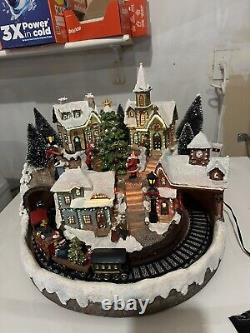 Fiber optic christmas village houses Tested Working