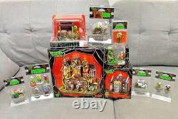 Final Reduction 10 Lemax Retired &New Carnivorous Figurines & Building Lot