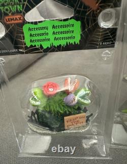 Final Reduction 10 Lemax Retired &New Carnivorous Figurines & Building Lot