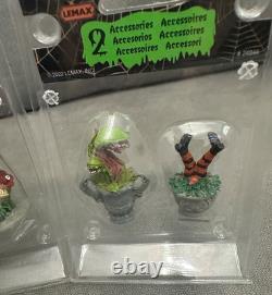 Final Reduction 10 Lemax Retired &New Carnivorous Figurines & Building Lot