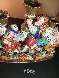 Fitz And Floyd Retired 2000 12 Days Of Christmas Lords A Leaping Candleholder