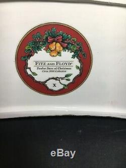 Fitz And Floyd Retired 2000 12 Days Of Christmas Lords A Leaping Candleholder