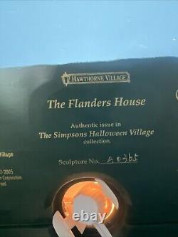 Flanders House Simpsons Halloween Village Hawthorne Rare