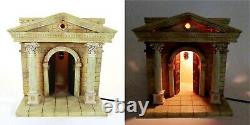 Fontanini 1999 TEMPLE 13 Building for 5 Scale Nativity Illuminated 50219