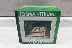 Forma Vitrum Vitreville Cozy Cottage In Box with COA -Bill Job Stained Glass