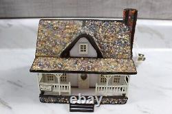 Forma Vitrum Vitreville Cozy Cottage In Box with COA -Bill Job Stained Glass