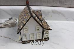 Forma Vitrum Vitreville Cozy Cottage In Box with COA -Bill Job Stained Glass