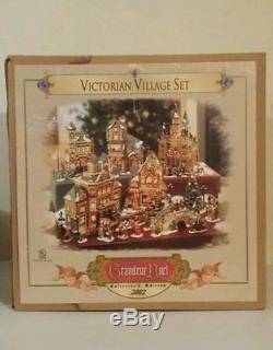 Grandeur Noel Victorian Village Set Collectors Edition 2002 Christmas Décor