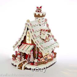 Gingerbread Candy Christmas House w Icing Roof 12in clay dough NEW ka j3628