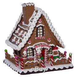 Gingerbread Candy House with LED Lighting 10 Christmas Kurt Adler D2869