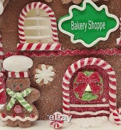 Gingerbread Large Brown White Bakery Shoppe LED Light Up Clay-dough 9 Gerson