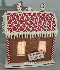 Gingerbread Man Brown House Large Christmas Light Up Clay-dough 10 Kurt Adler