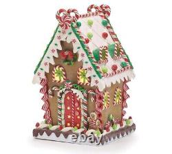 Gingerbread XXL Brown Gumdrop Candy House LED Light Up Clay-dough 14