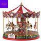 Grand Carousel Lemax Village Carnival Accessory with 4.5V Adaptor Animated Decor