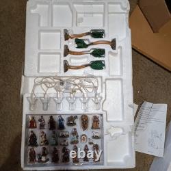 Grandeur Noel 2002 Bethlehem Village Set 44pc Collector's Edition