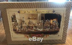 Grandeur Noel 34-piece Victorian Village 2000 Collector's Edition Christmas Euc