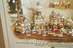 Grandeur Noel 34-piece Victorian Village 2000 Collector's Edition Christmas Euc