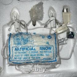 Grandeur Noel 37 Piece Fiber Optic Victorian Christmas Village 2003 Town Set