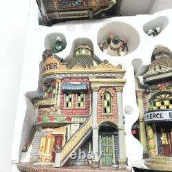 Grandeur Noel 37 Piece Fiber Optic Victorian Christmas Village 2003 Town Set