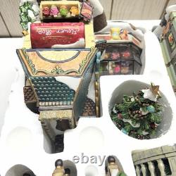 Grandeur Noel 37 Piece Fiber Optic Victorian Christmas Village 2003 Town Set