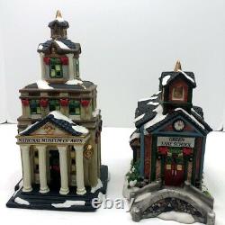 Grandeur Noel 41 Piece Victorian Village lighted Christmas House Set