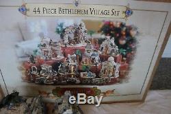 Grandeur Noel 44 Piece Bethlehem Nativity Village Collector's Edition Set 2003
