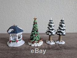 Grandeur Noel Collectible 41-Piece Victorian Village Set. Christmas Decorations