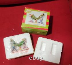 Grinch Village Who-Ville Three with a Tree-Department 56 Dr. Seuss-2015 RARE-NIB