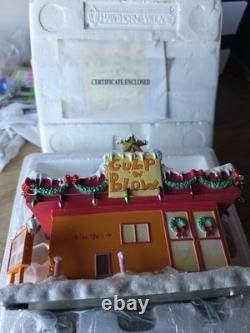 Gulp & Blow Hawthorne Village 2006 The Simpsons Christmas Village Coa