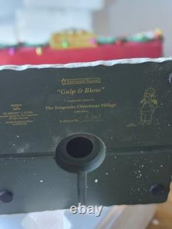 Gulp & Blow Hawthorne Village 2006 The Simpsons Christmas Village Coa