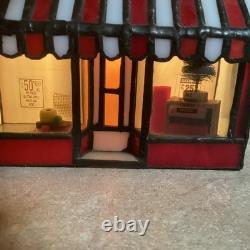 HERSHEY STAINED GLASS -Chocolate Town 1996-5 And 10 Cent Store- Lit- RUDY BROS