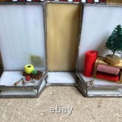 HERSHEY STAINED GLASS -Chocolate Town 1996-5 And 10 Cent Store- Lit- RUDY BROS