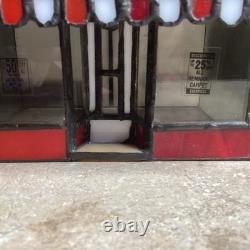 HERSHEY STAINED GLASS -Chocolate Town 1996-5 And 10 Cent Store- Lit- RUDY BROS
