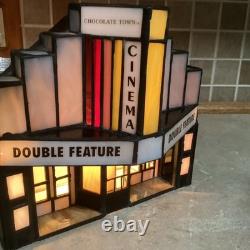 HERSHEY STAINED GLASS -Chocolate Town 1996-the Cinema- 3 Lights-RUDY BROS