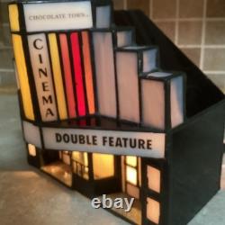 HERSHEY STAINED GLASS -Chocolate Town 1996-the Cinema- 3 Lights-RUDY BROS