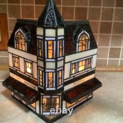 HERSHEY STAINED GLASS -Chocolate Town 1996-the Gallery 2 Lights-RUDY BROS