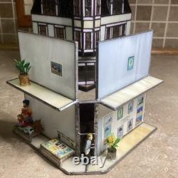 HERSHEY STAINED GLASS -Chocolate Town 1996-the Gallery 2 Lights-RUDY BROS