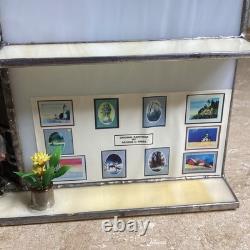 HERSHEY STAINED GLASS -Chocolate Town 1996-the Gallery 2 Lights-RUDY BROS