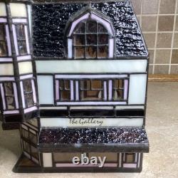HERSHEY STAINED GLASS -Chocolate Town 1996-the Gallery 2 Lights-RUDY BROS